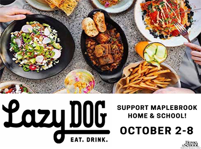  Lazy Dog fundraiser graphic